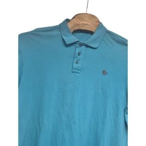 Tori Richard Mens XL Blue short sleeve Polo Shirt